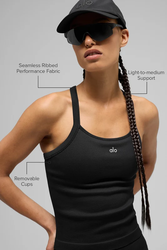 Seamless Ribbed Favorite Full Length Bra Tank