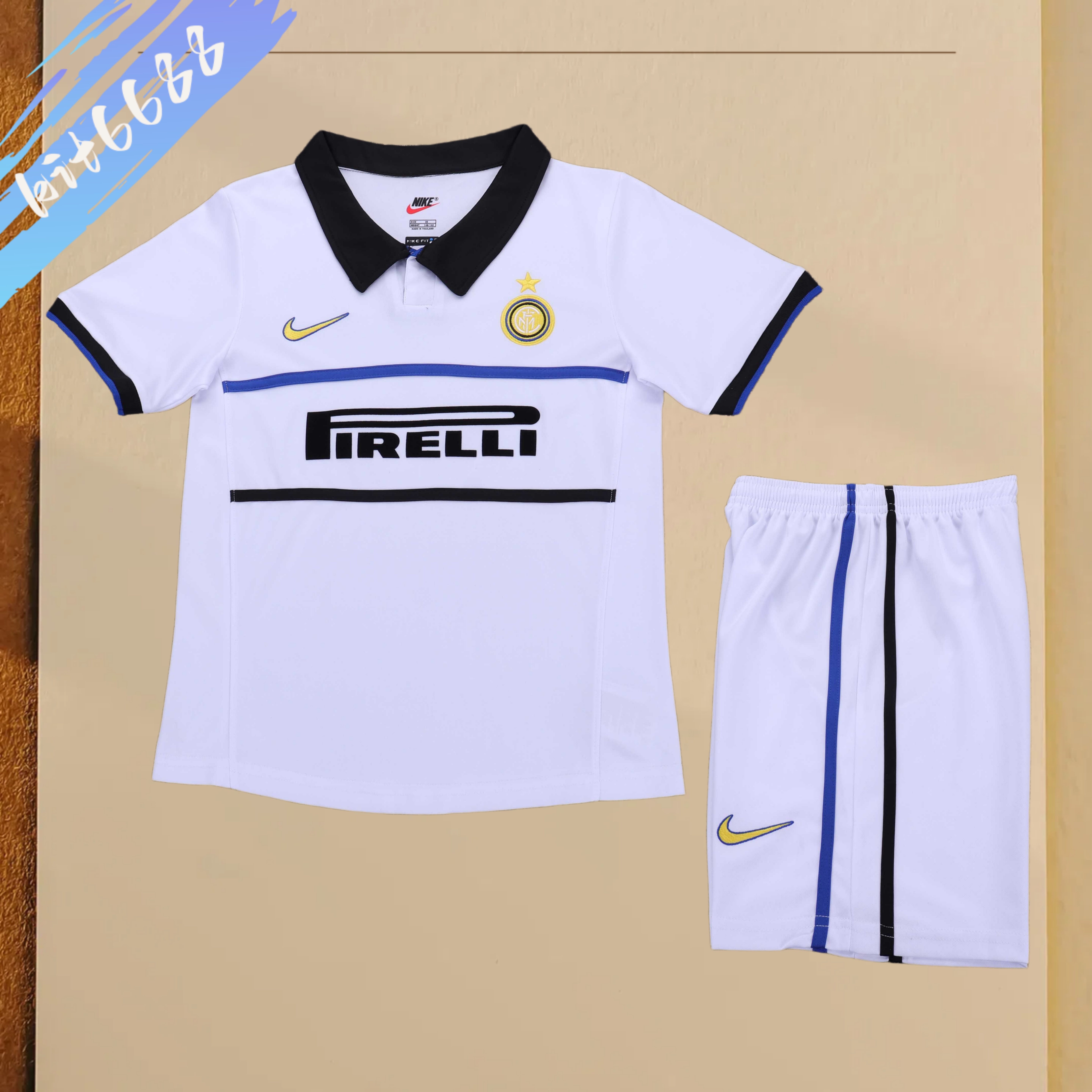 1998/1999 Inter Milan Away Retro Football Shirt Kids Kit