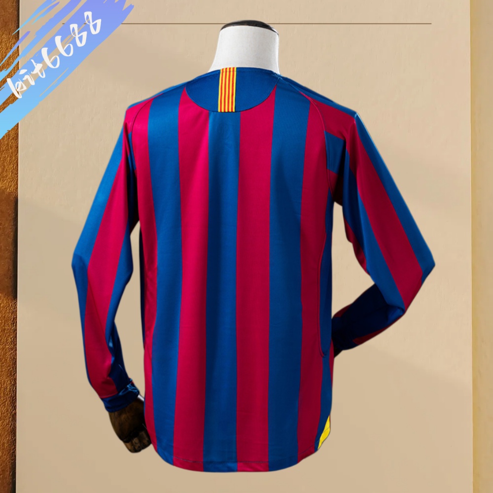 05/06 Barcelona  home long sleeves Retro Football Shirt