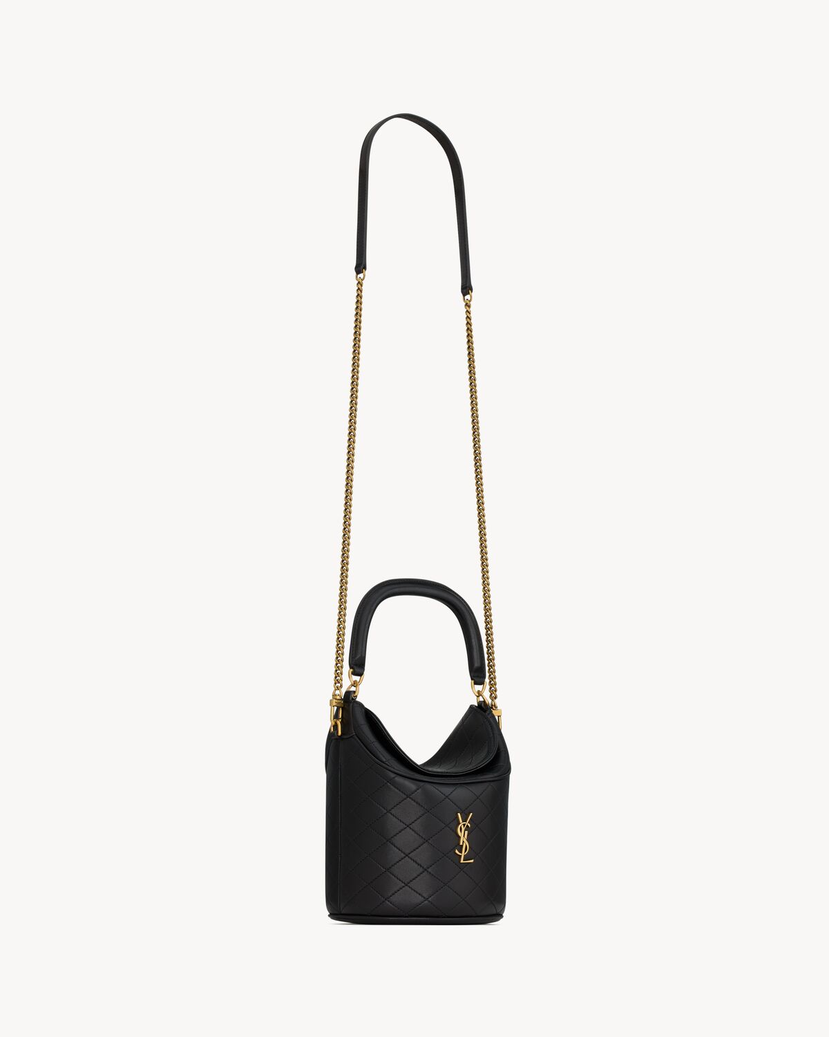 gaby bucket bag in lambskin BLACK