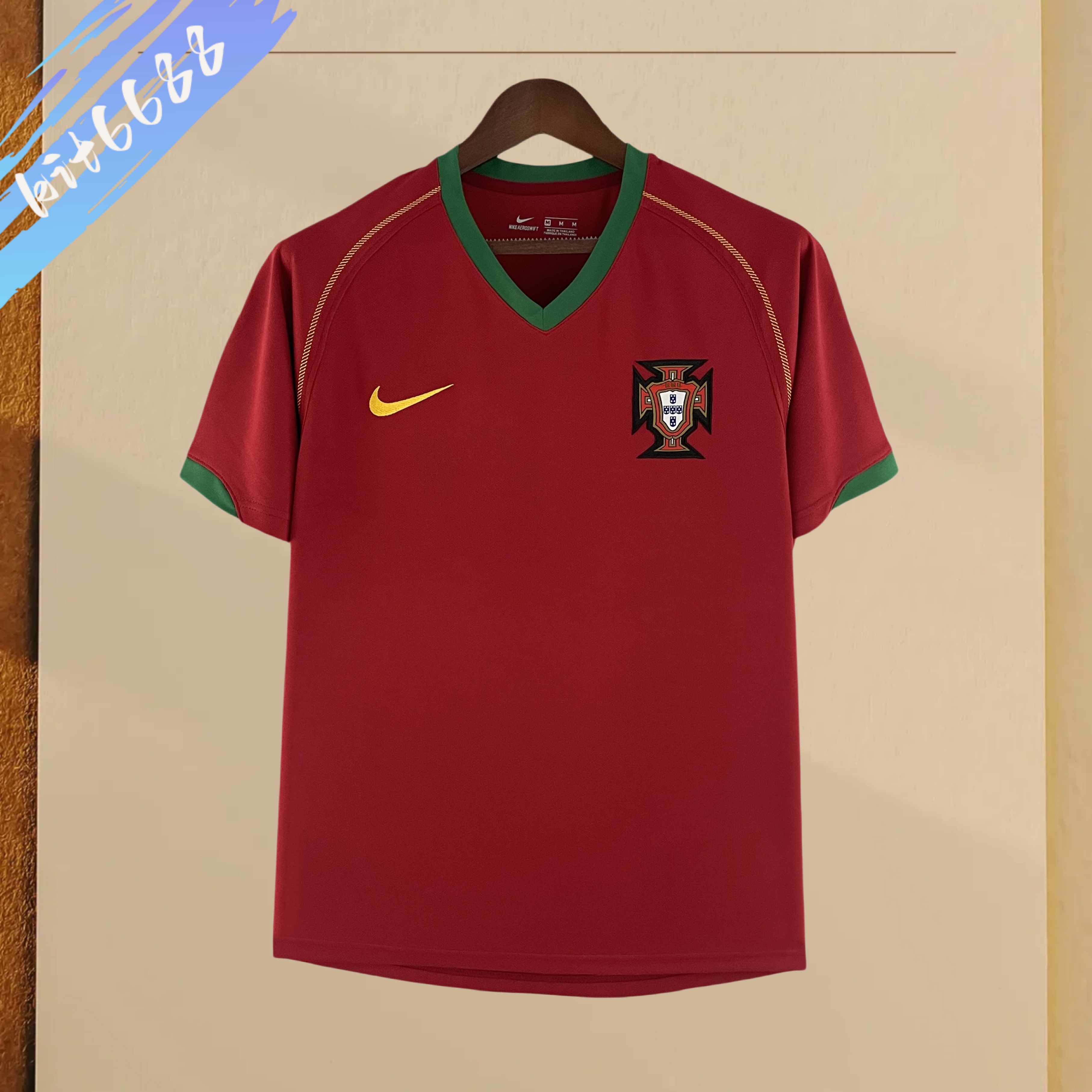 2006 Portugal home  Retro Football Shirt