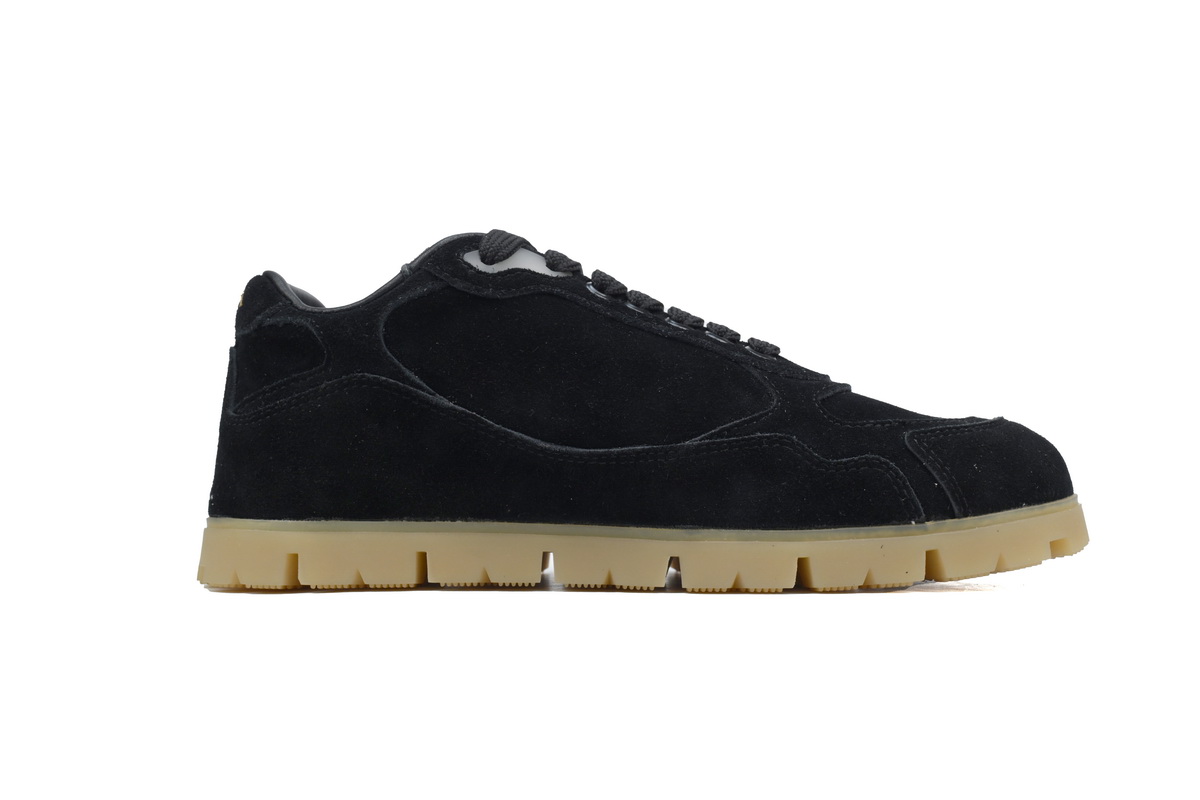 Prada Trail faded suede sneakers Black