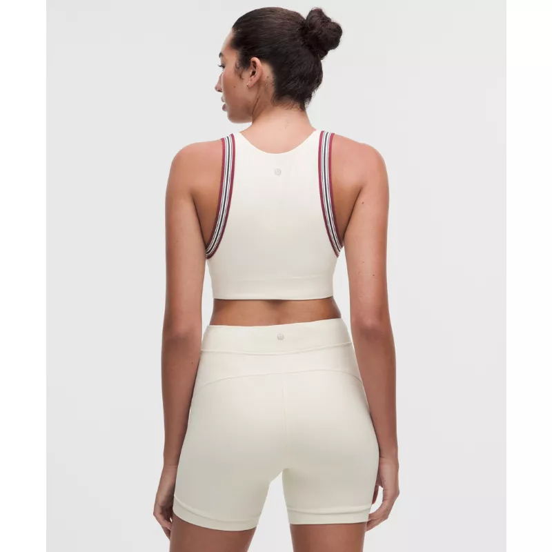 Groove Yoga Bra Light Support, B/C Cup Striped Trim