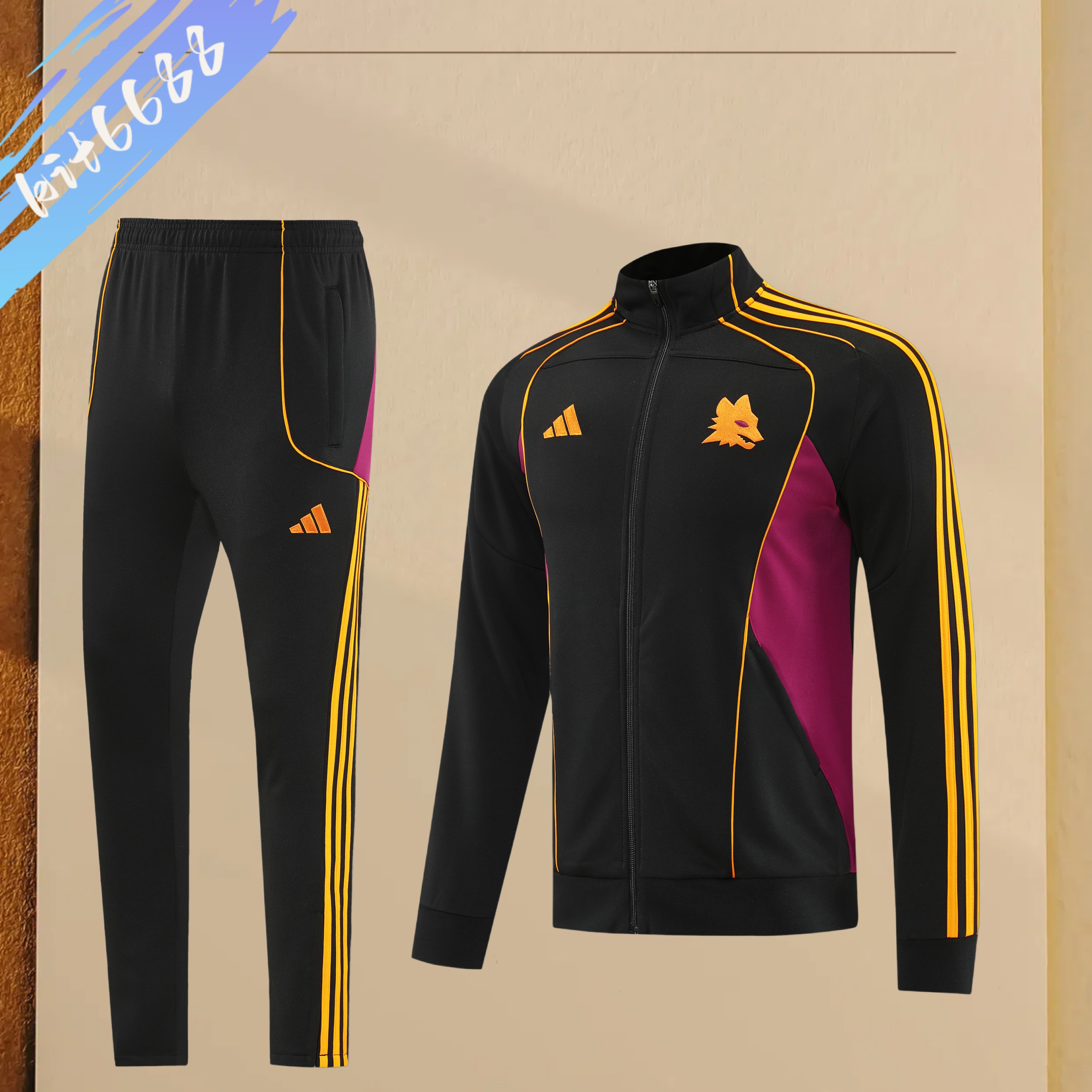 25/26 Rome Full Zipper Training Suit (Adult Set)