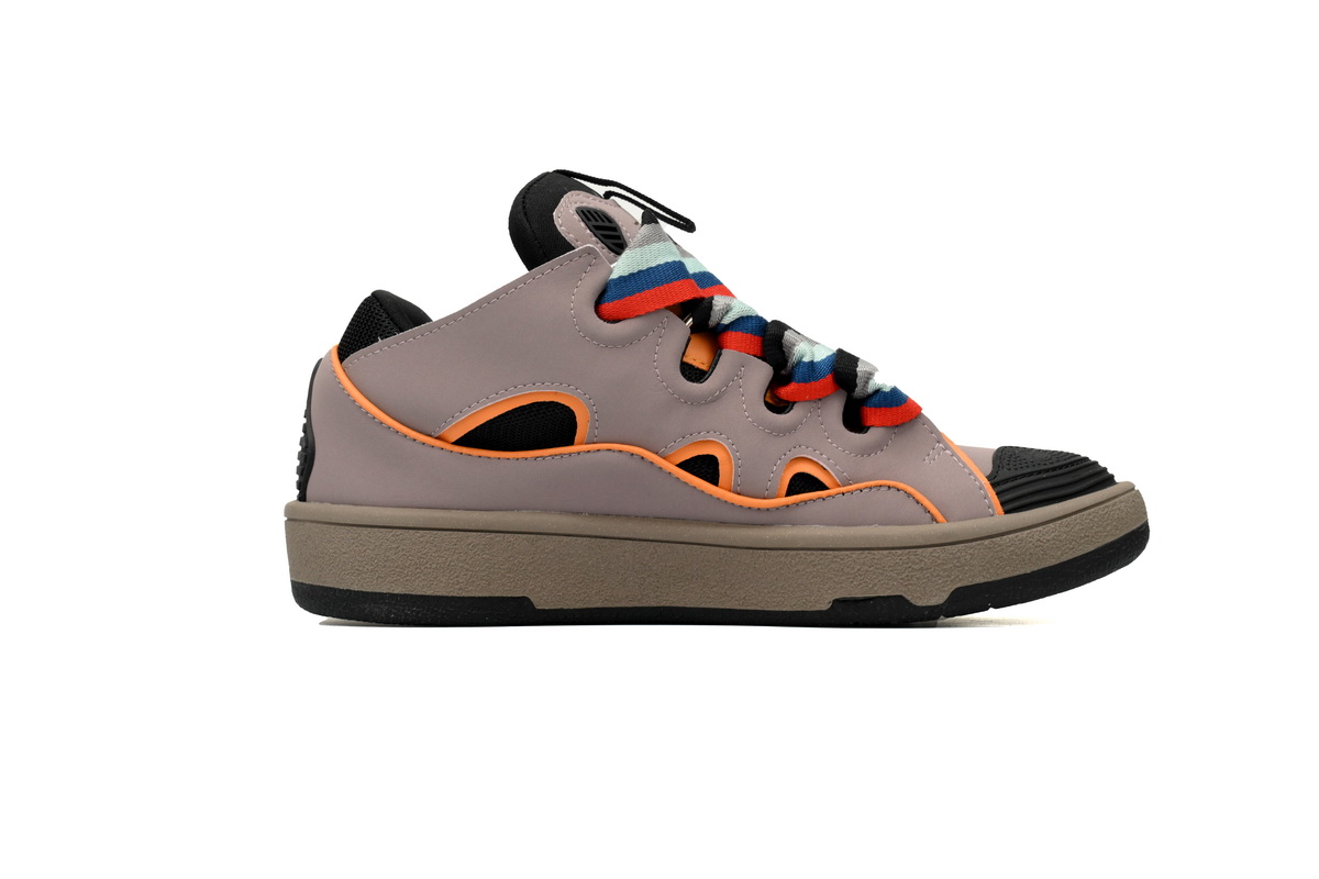 Lanvin Curb Sneakers White Ladies Brown