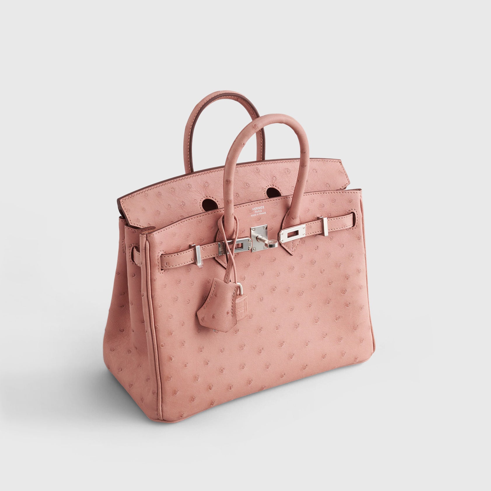 Hermès Birkin 25 Ostrich Terre Cuite Palladium Hardware