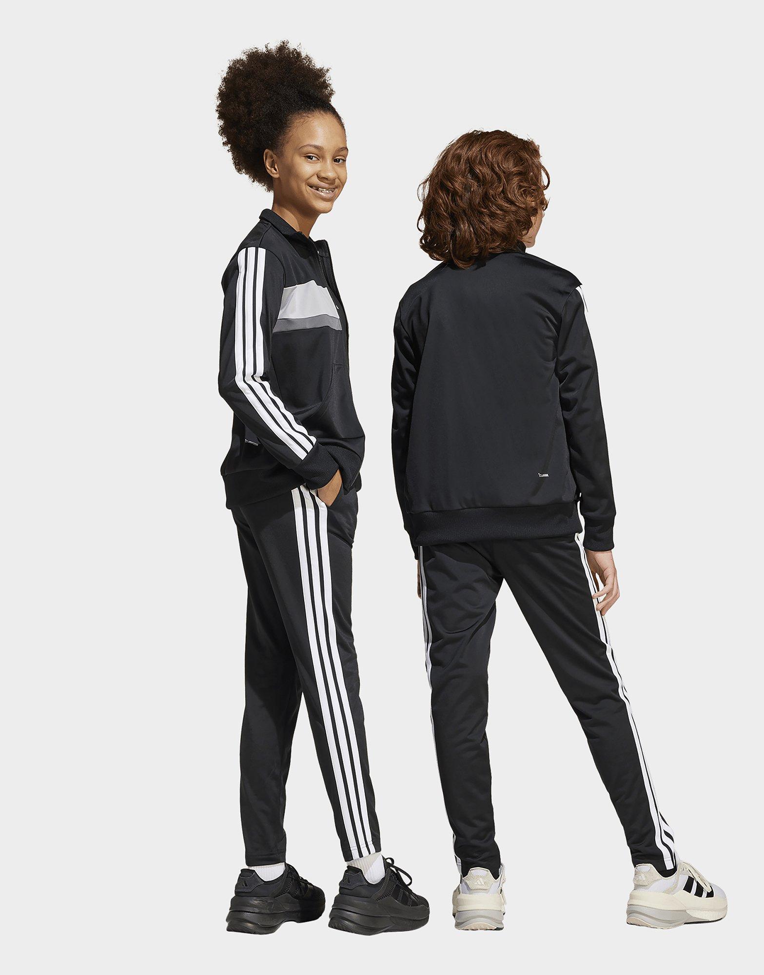 adidas Seasonal Essentials Tiberio 3-Streifen Tricot Kids Trainingsanzug