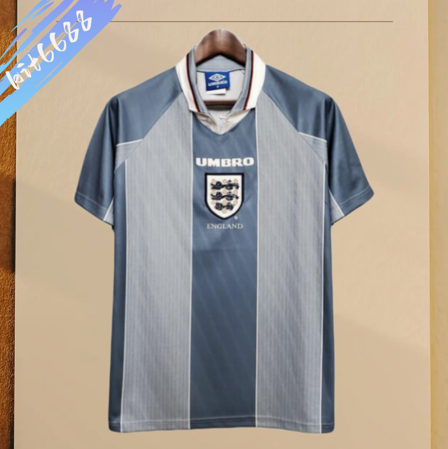 1996  England Away  Retro Football Soccer jerseys