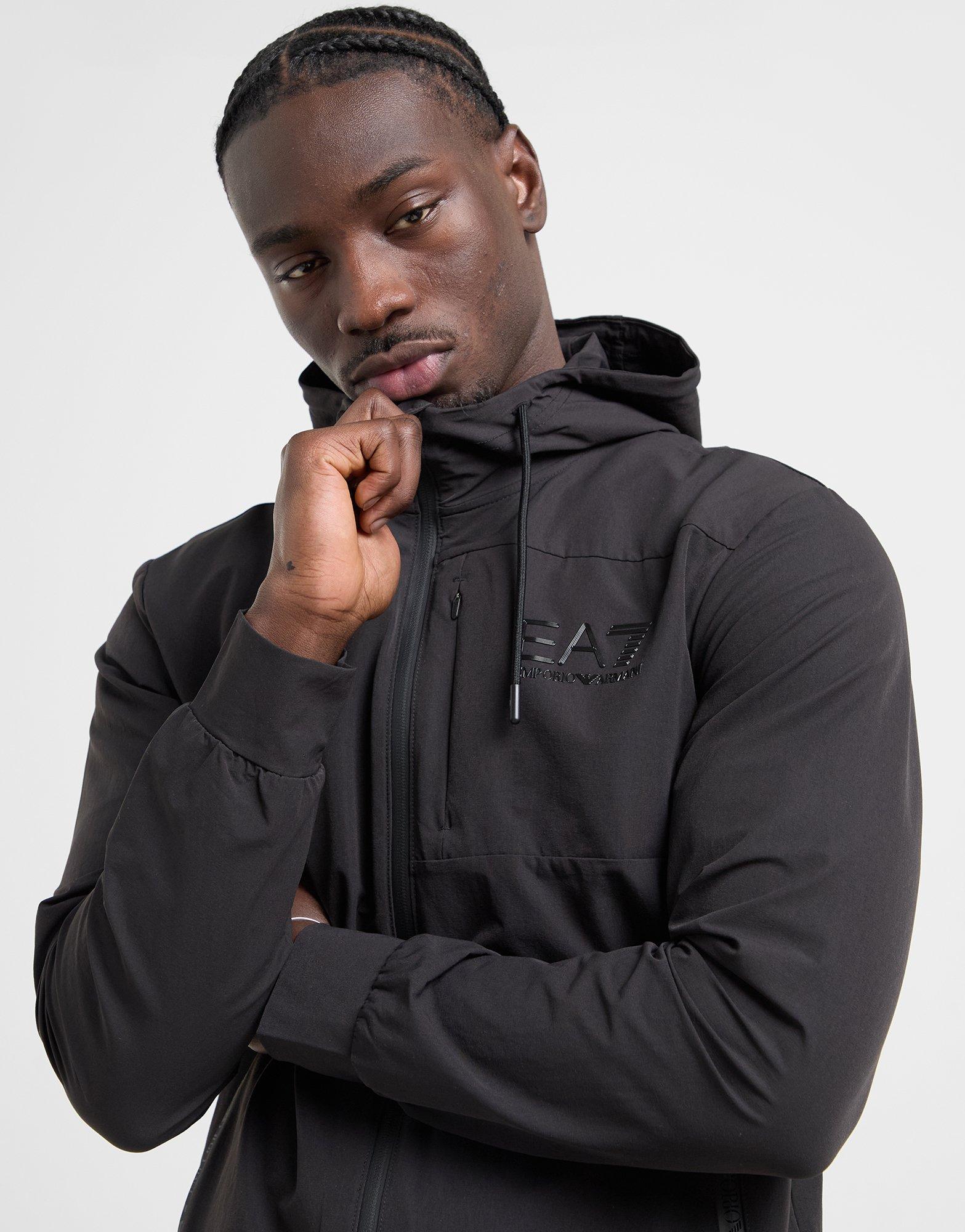 EA7 Emporio Armani Woven Tech Full Zip Hoodie