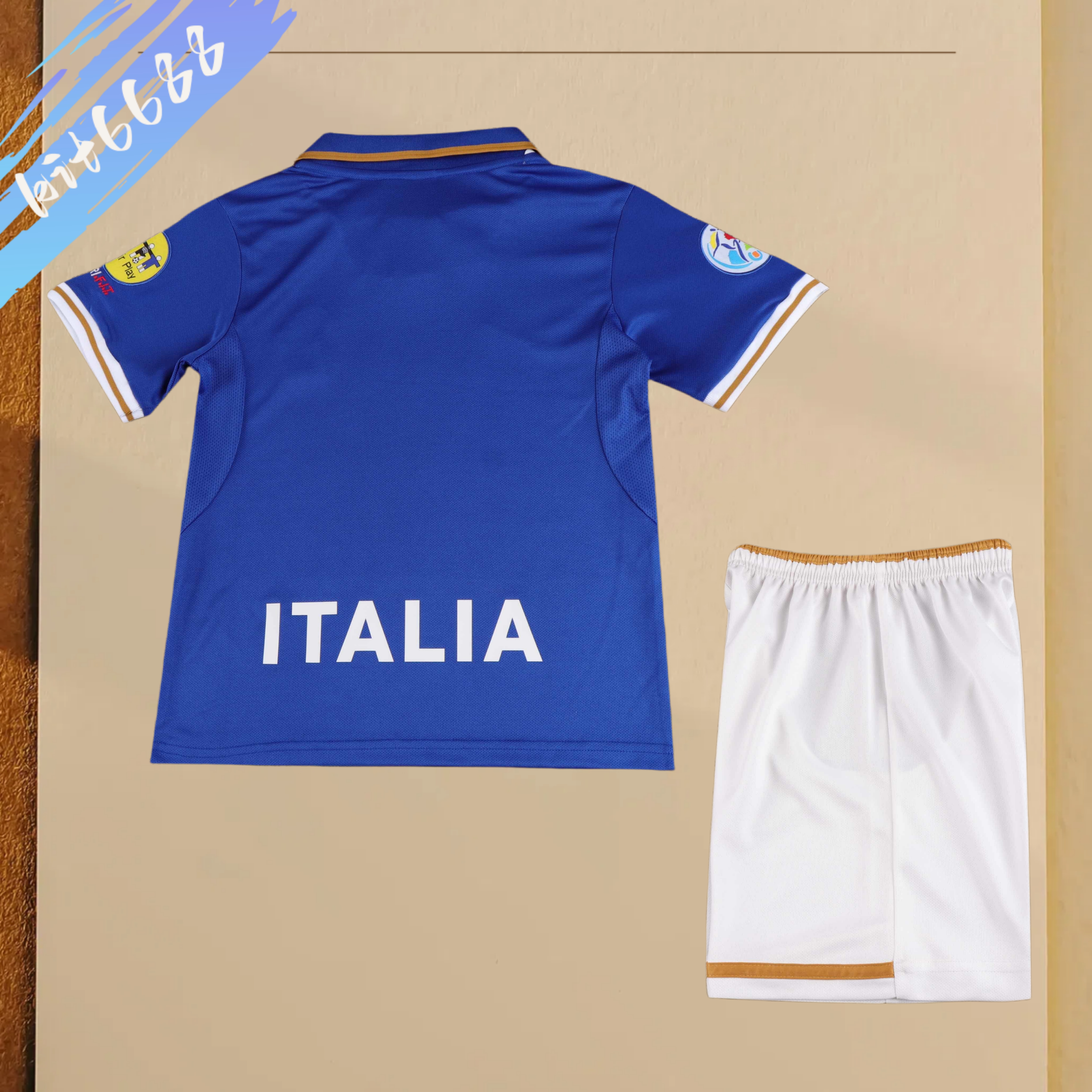 1996 Italy home Retro Football Shirt ( Kids Kit )