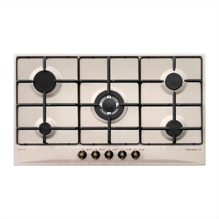 GLEM GAS - Piano cottura a gas GT955SA 5 fuochi 86cm-Avena