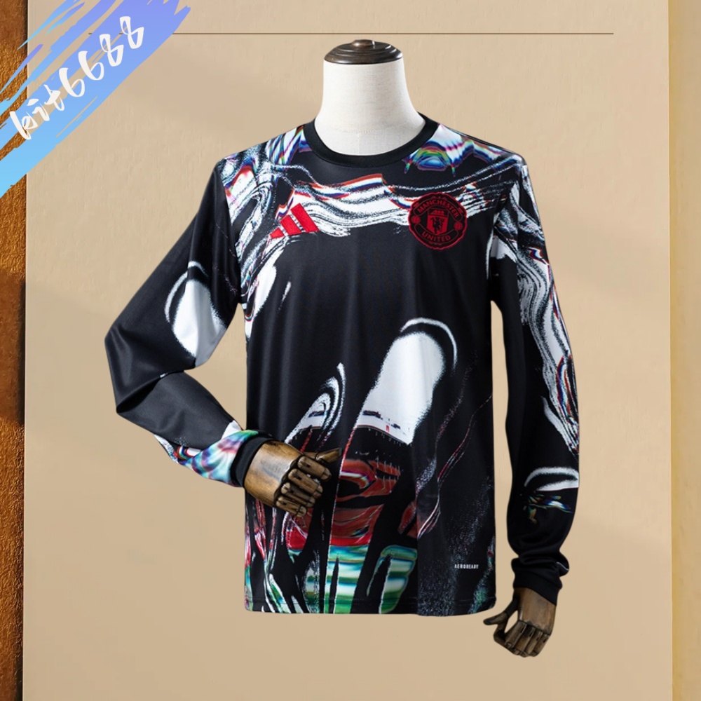 2025 2026 Manchester United training suit long sleeved jersey (fan version)