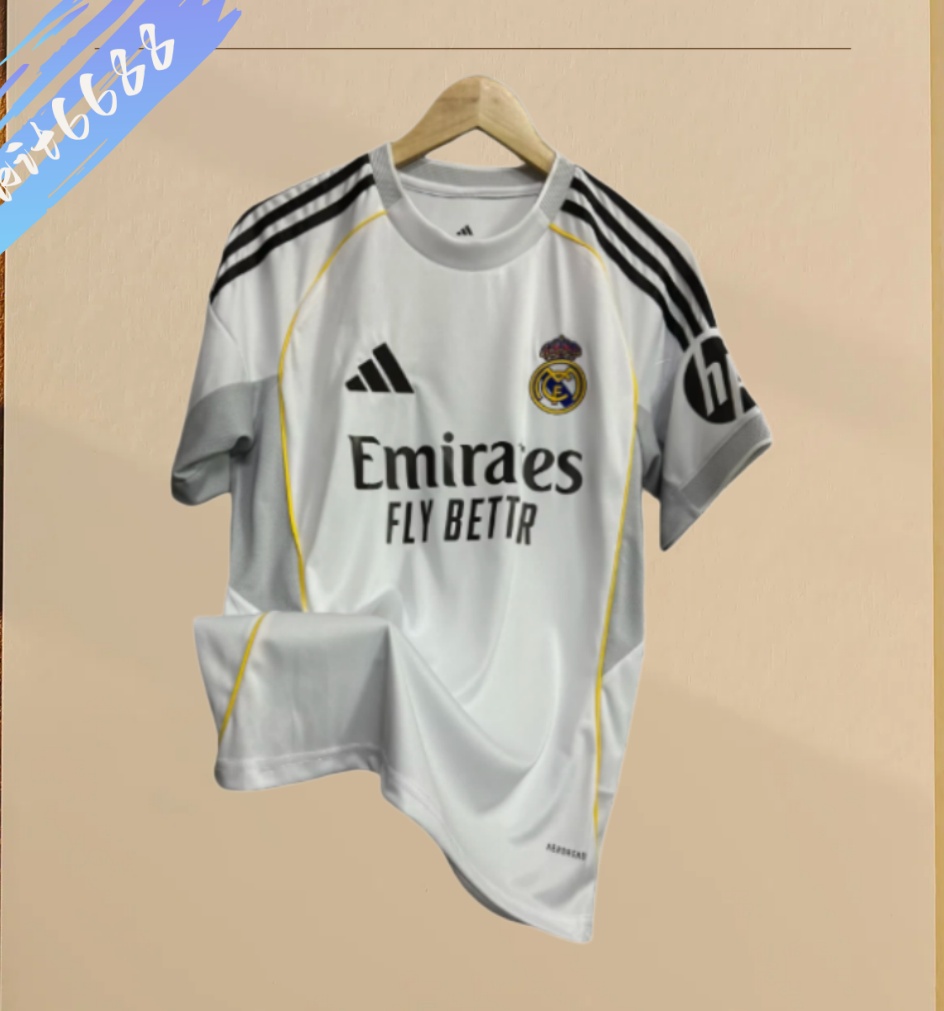 2025/2026 Real Madrid Home Football Shirt (Fan Edition)