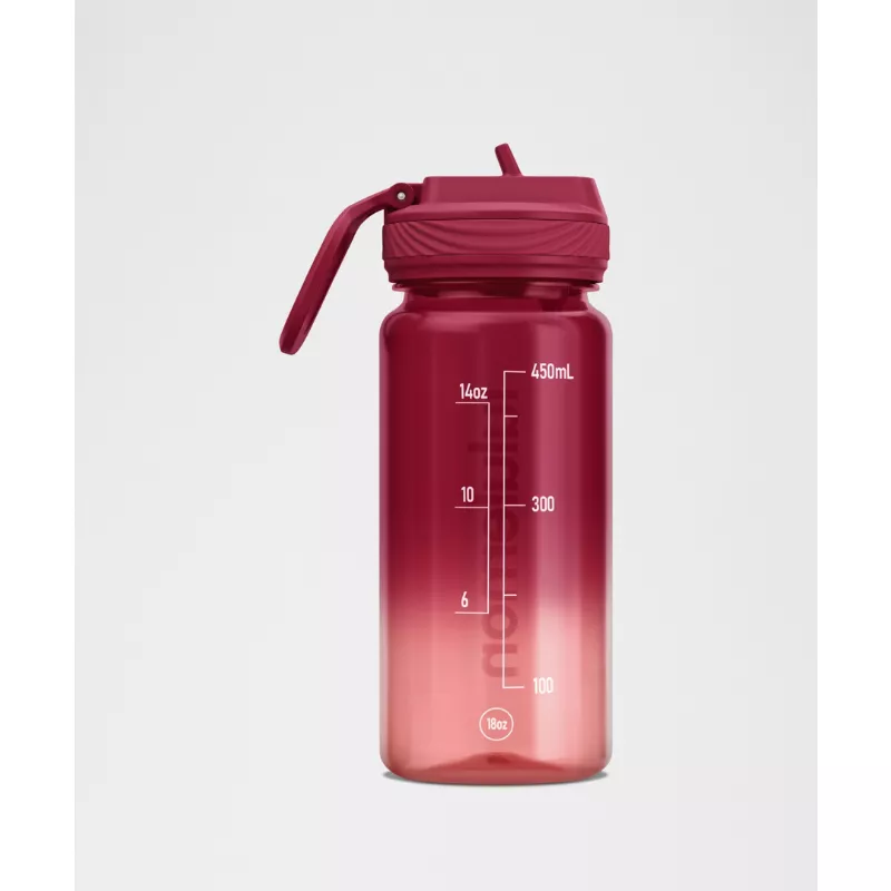 Back to Life Clear Bottle 18oz Straw Lid Ombre