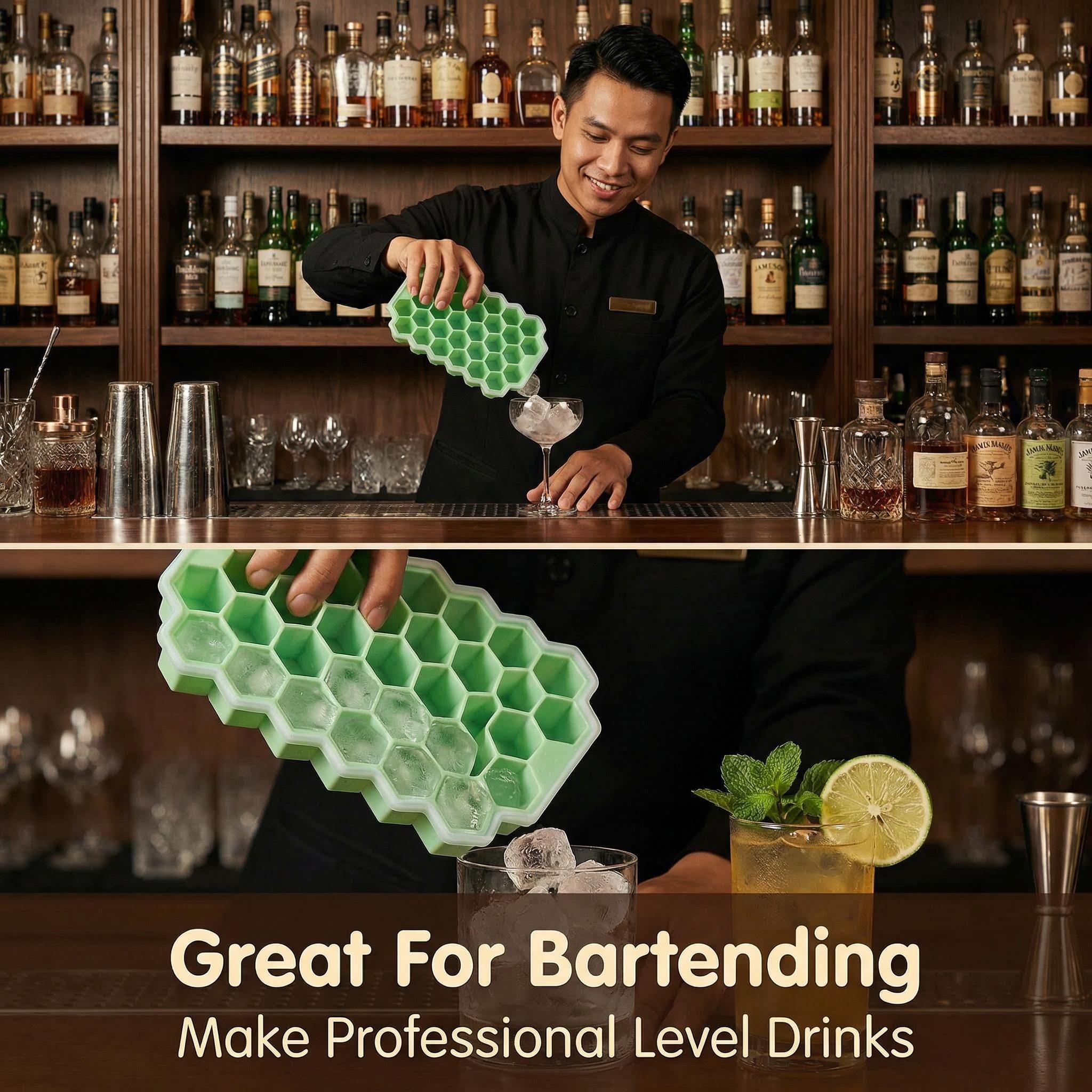 Silicone Honeycomb Ice Cube Tray 37 Grids