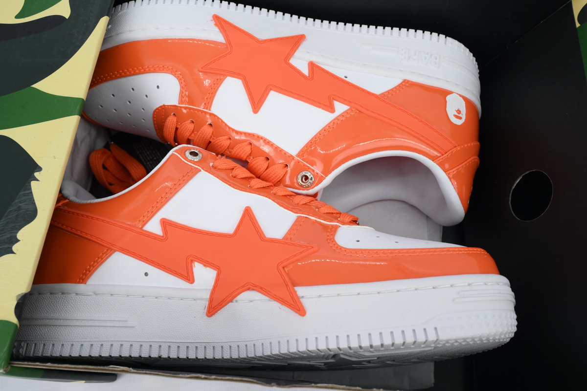 Bape STA OZXSHMX91310N A BATHING APE White orange red