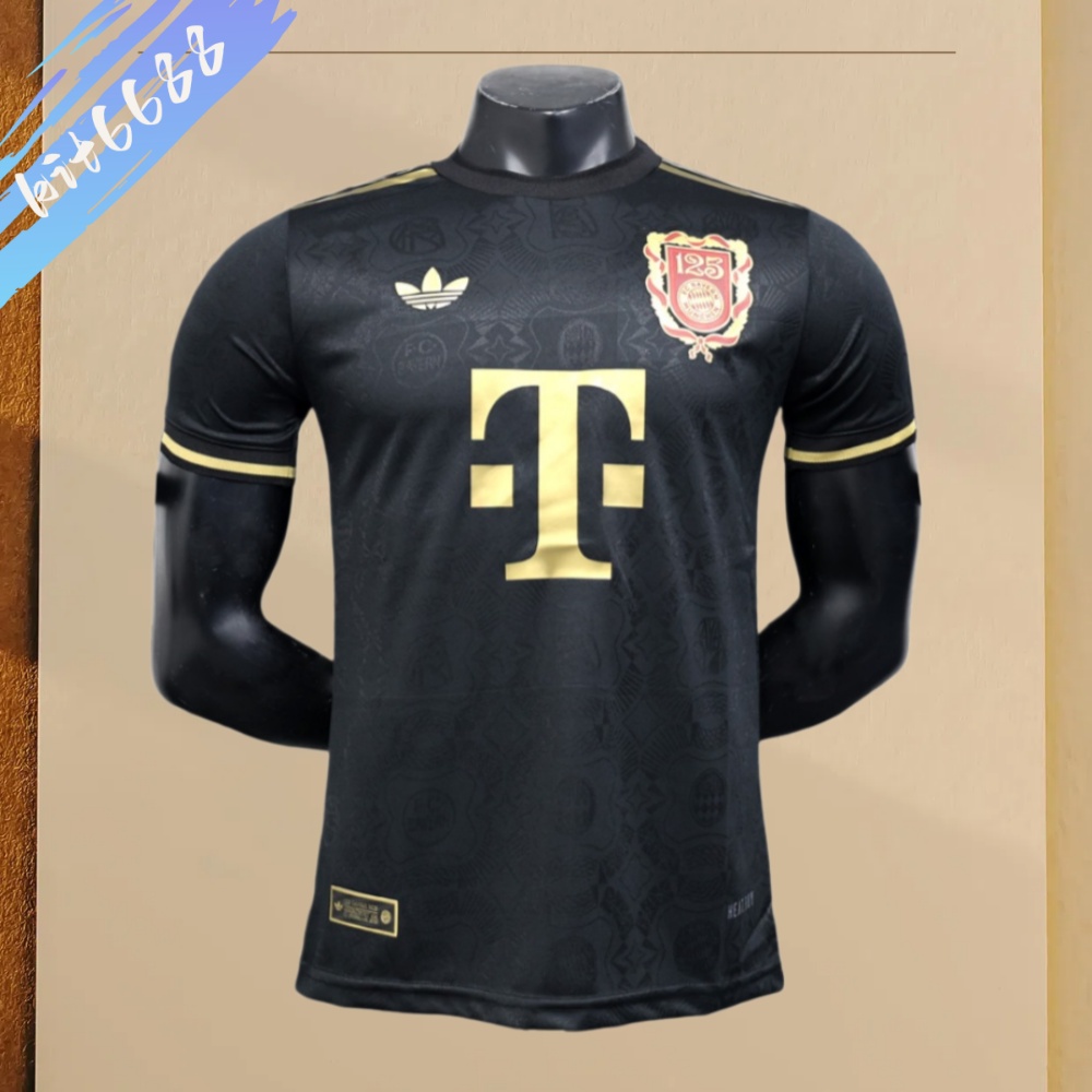 2025/2026 Bayern Munich 125th Anniversary Black Football Shirt (Player Edition)