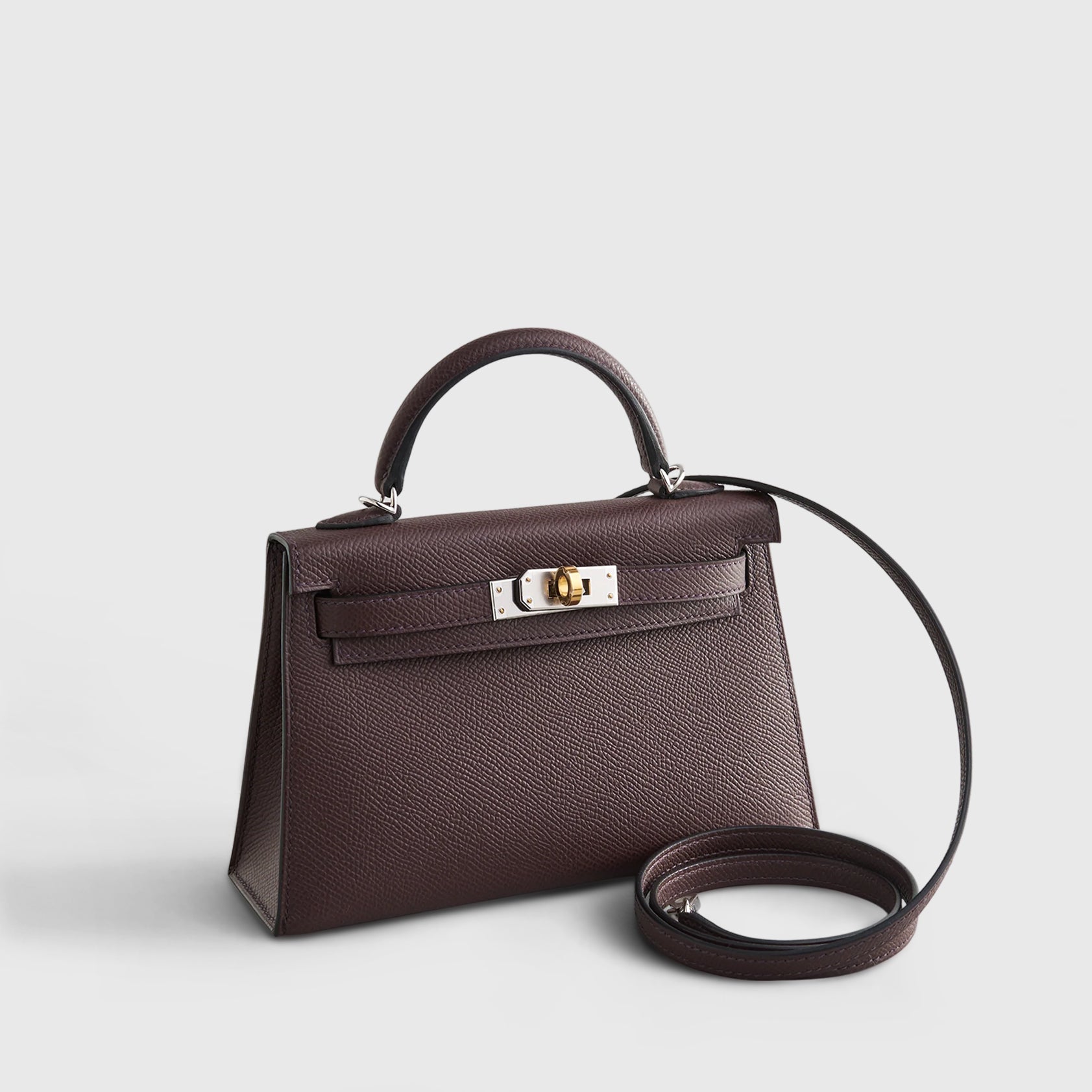 Hermès Kelly Mini Epsom Rouge Sellier Electrum Hardware