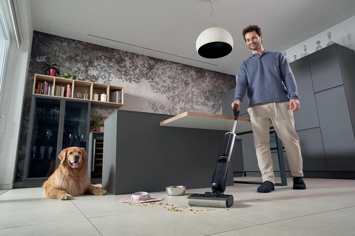 HOOVER - Scopa elettrica HW300 011-Nero, Argento