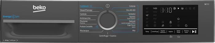 BEKO - Lavatrice BMWEU10147DA 10Kg Classe A-Antracite, Bianco