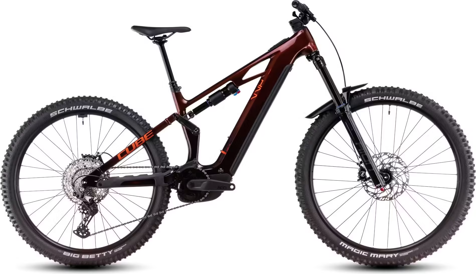 Cube Stereo Hybrid One77 HPC Race 800 Electric Full Suspension MTB Shimano Deore 12S 800 Wh 29''/27.5'' Liquid Orange