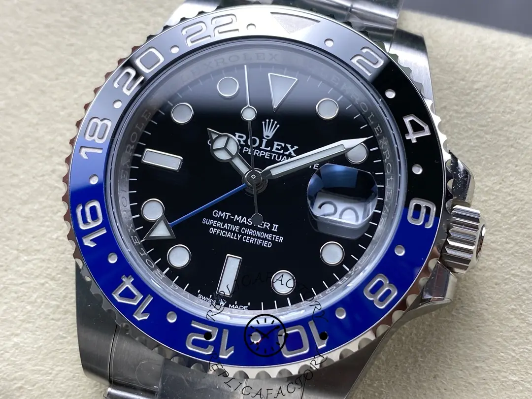 Rolex GMT-Master II 126710BLNR 0003 Black Dial Stainless Steel 40MM Mens Replica Watch