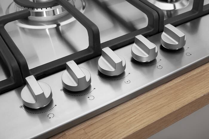 INDESIT - Piano cottura a gas THP 751 W/IX/I IT 5 fuochi-Inox