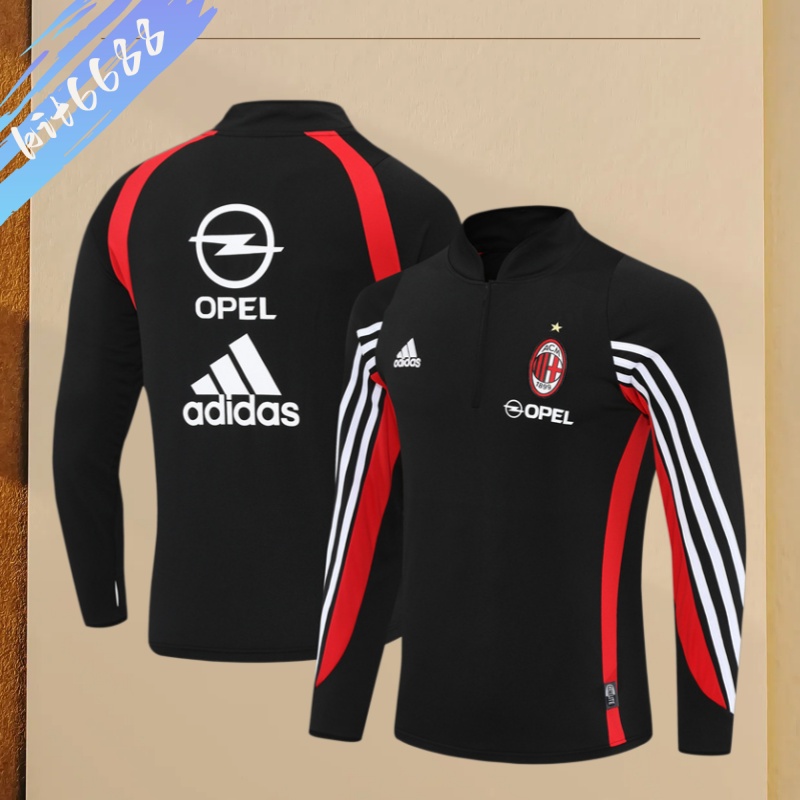 03/04 AC Milan Retro Training Shirt Long Sleeve Football Shirt