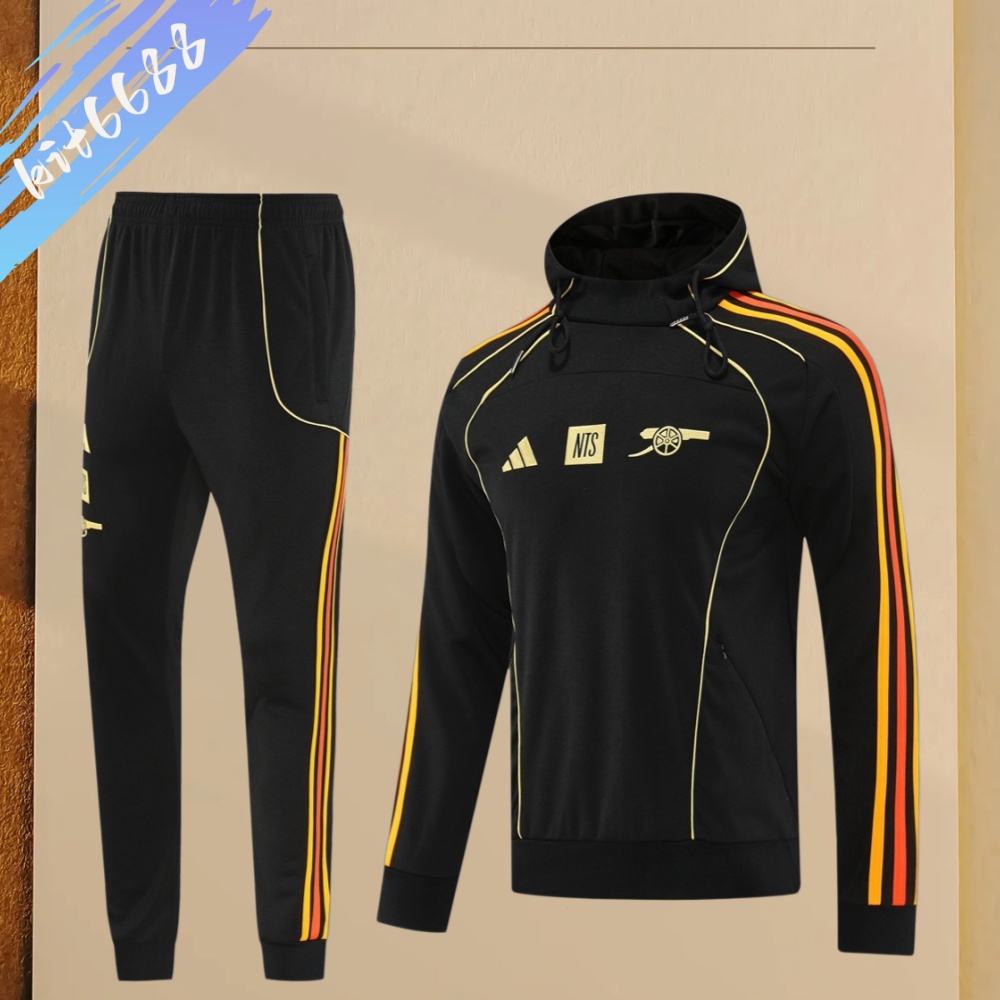 25/26 Arsenal hoodie Full Zipper Training Suit (Adult Set)