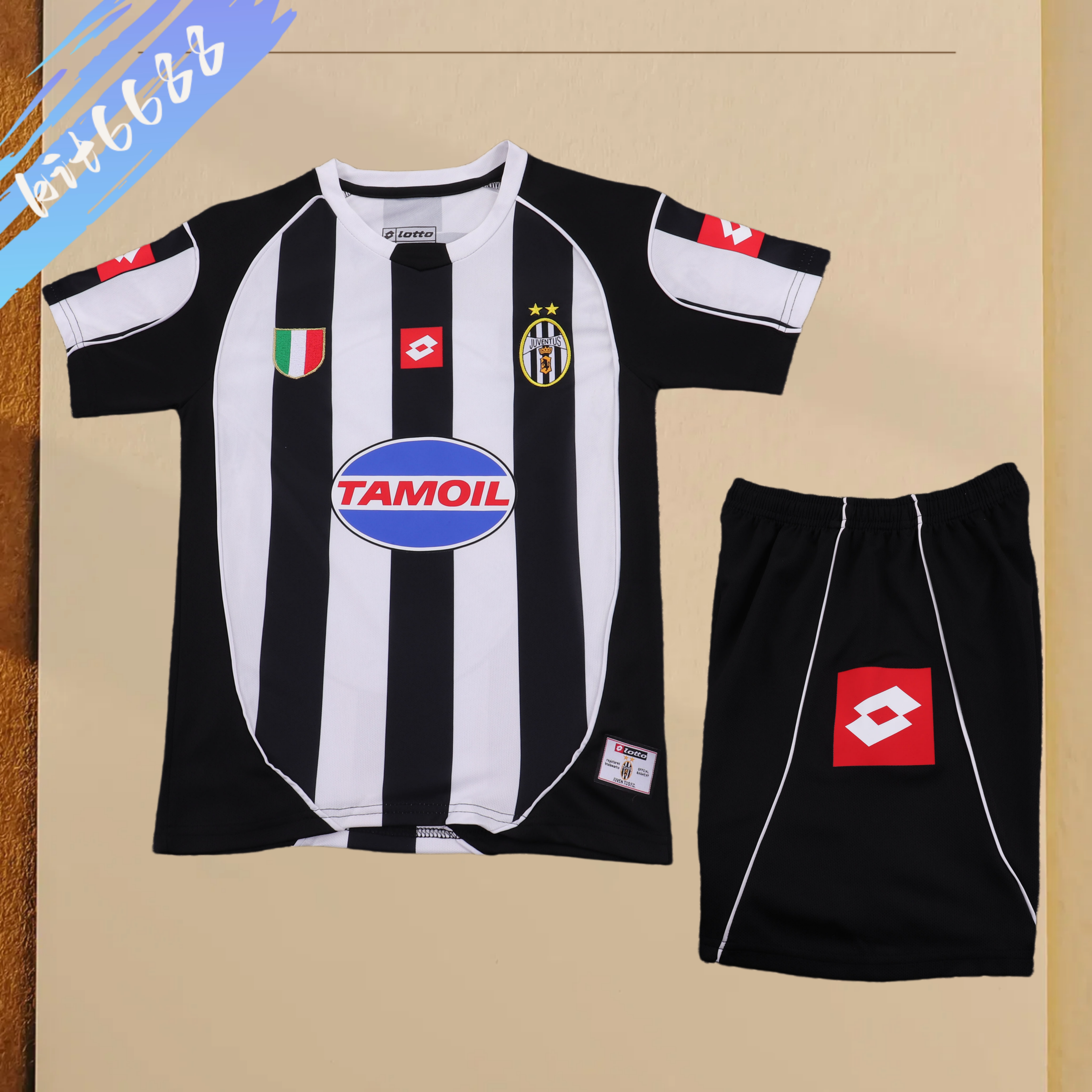2002/2003 Juventus Third Away Retro Football Shirt Kids Kit
