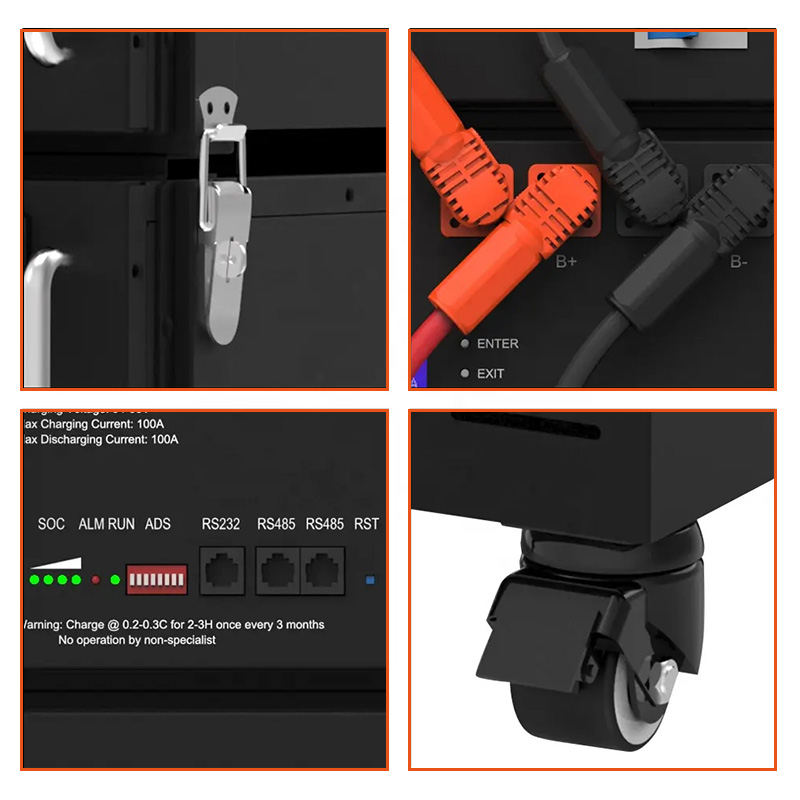 Rack mounted battery 51.2v 400ah