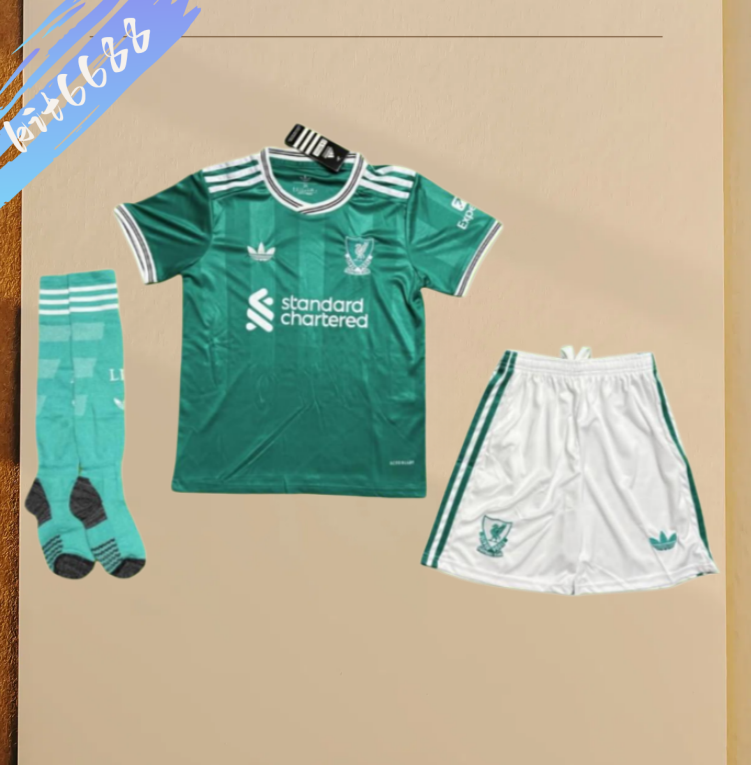 2025/2026 Liverpool Third Football Shirt (Adult Kids Kit socks )
