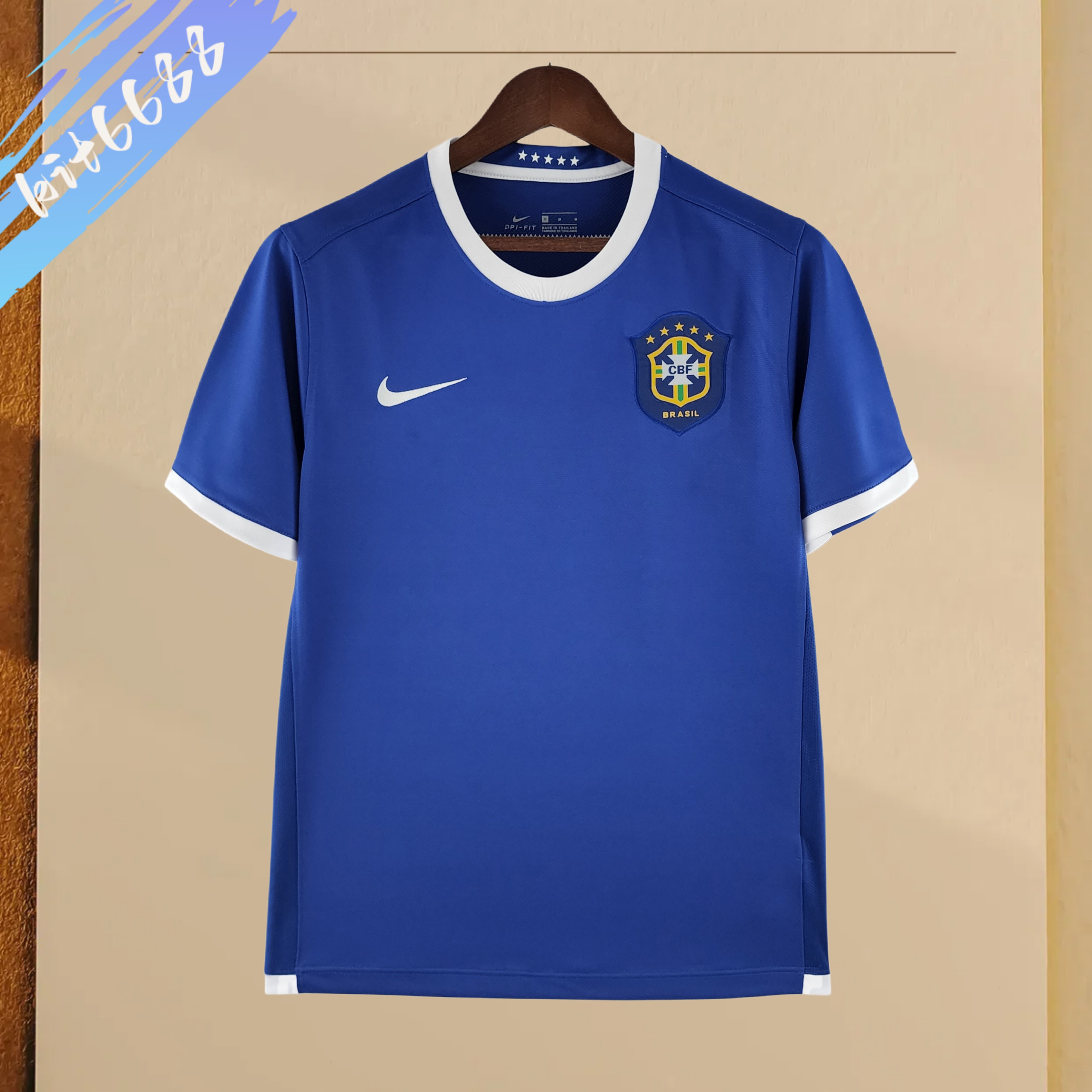 2006 Brazil away Retro Football Shirt