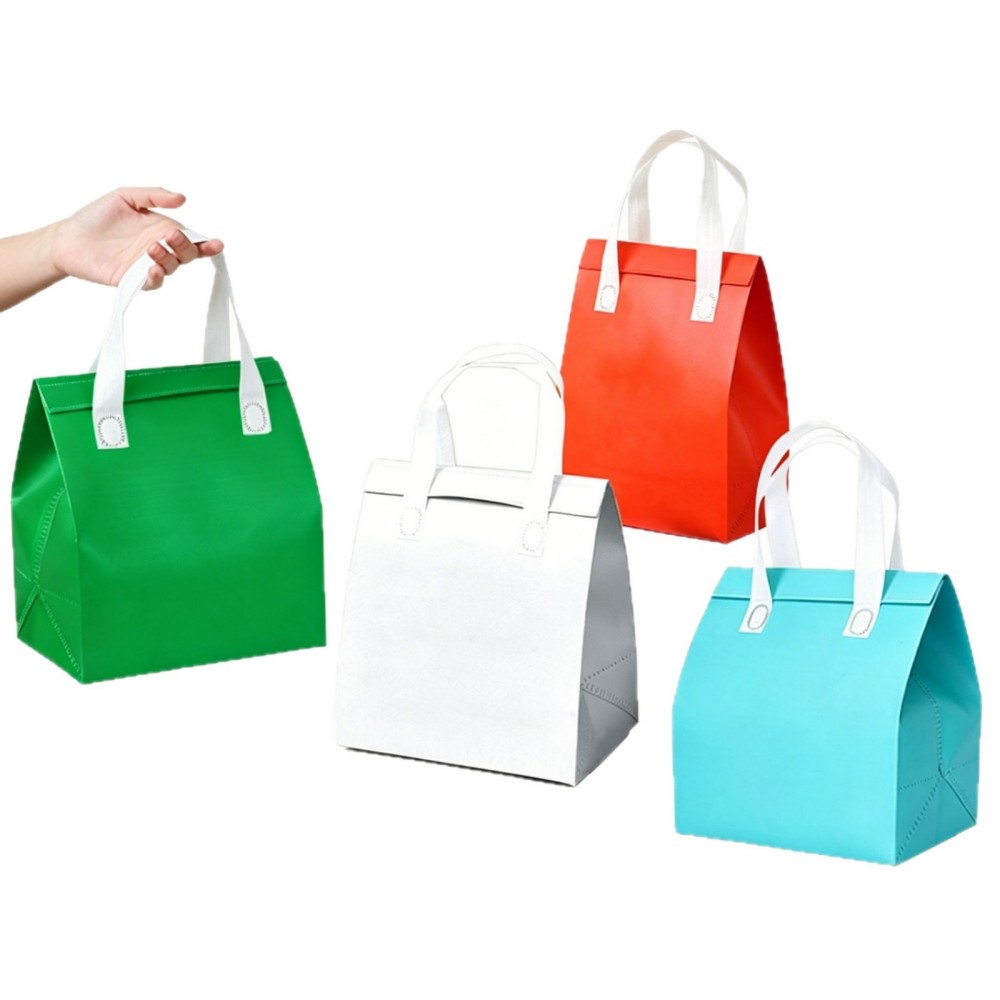 Catering Takeout Insulation Bag, Aluminum Foil Self-Sealing Non-Woven Packing Bag, Custom Printed Logo Cake Milk Tea Takeaway Bag For Food Delivery Wholesale