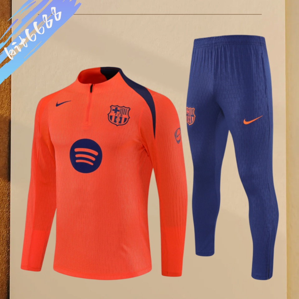 25/26 Barcelona Half Zip TrainingWear (Adult Kids Kit)