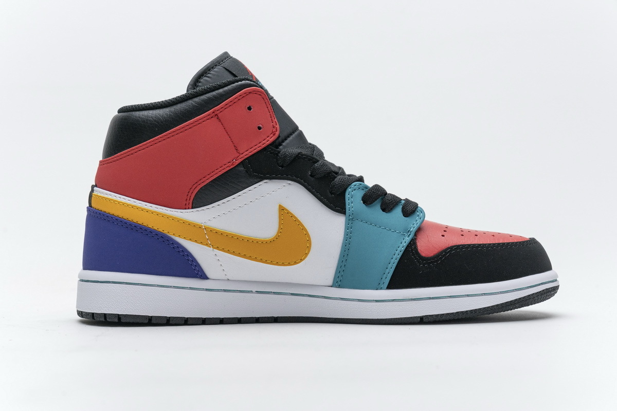 Air Jordan 1 Mid Bred Multi-Color 554724-125