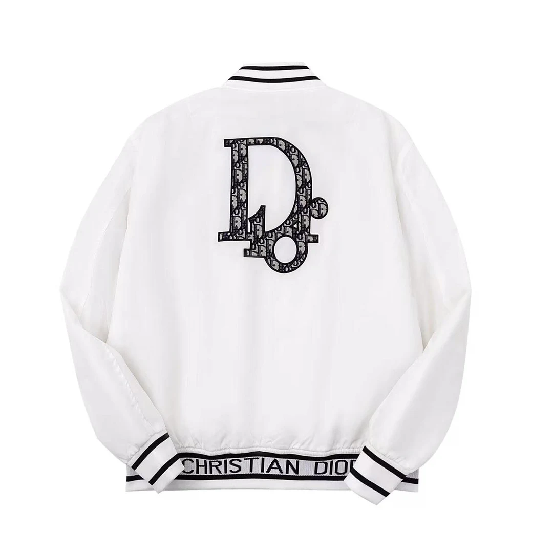 Dior Klassisch Stickerei Bomberjacke Weiß Jacken MH350438