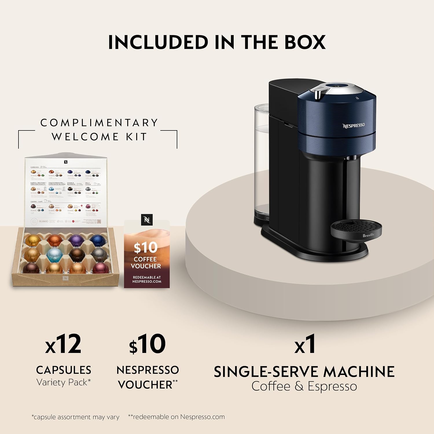 Espresso machine with a removable water tank