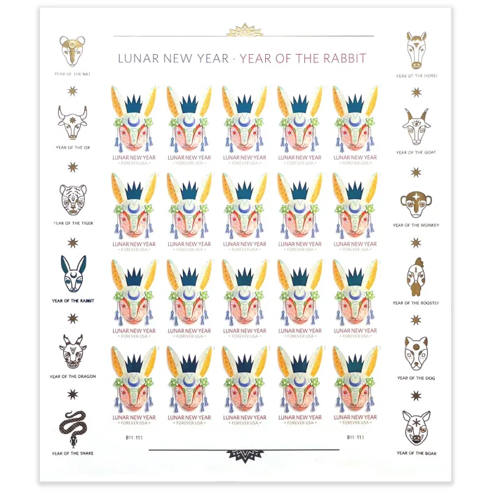 🎁[US FREE SHIPPING]100PCS-Year of the Rabbit 2023