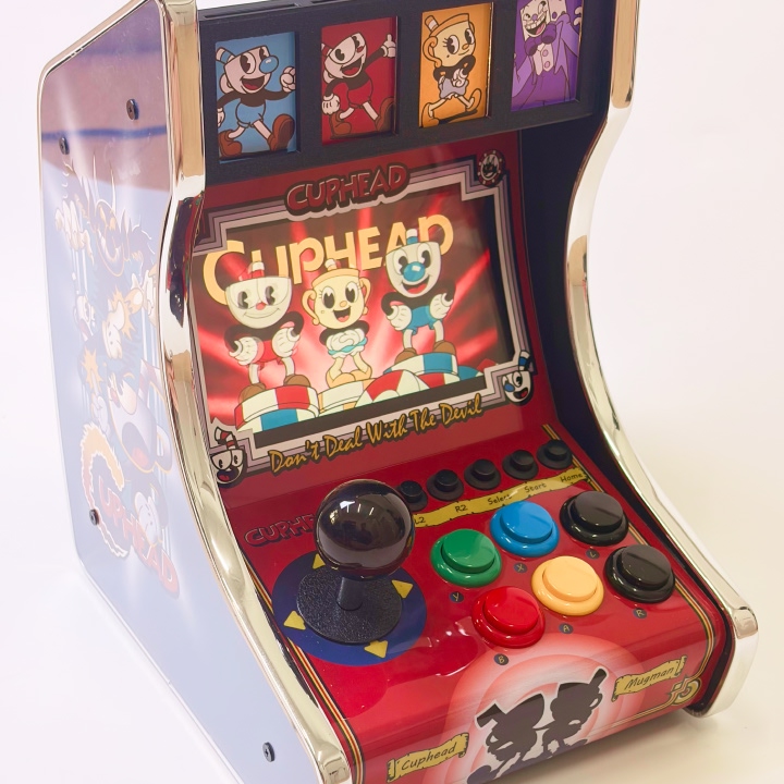 Switch1 Arcade Cabinet cuphead style