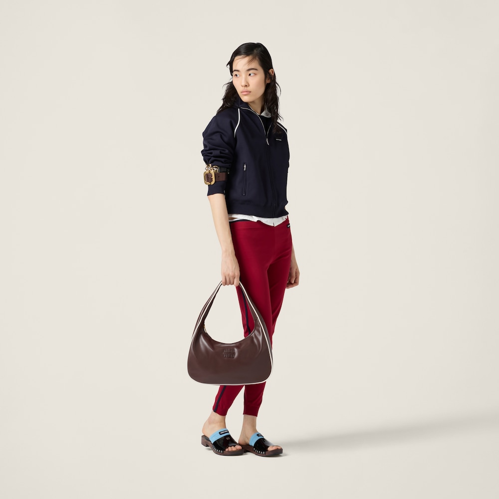 Wander leather bag Briarwood/White