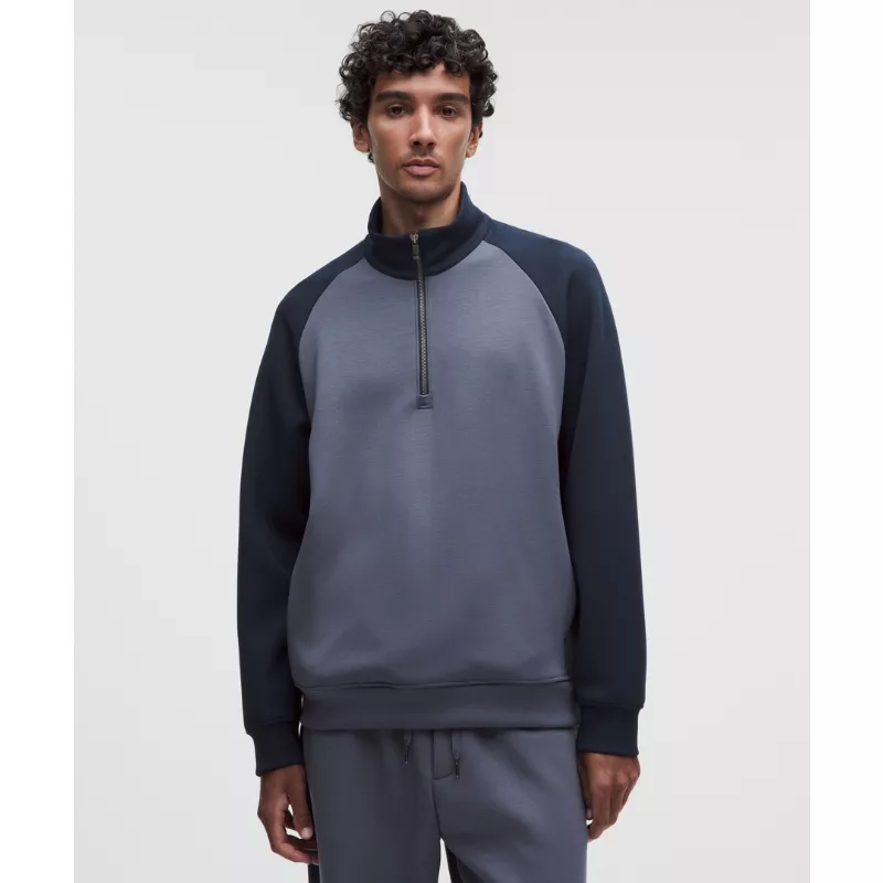 Smooth Spacer Half Zip Colourblock
