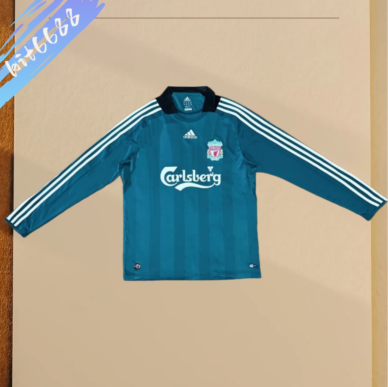 08/09 Liverpool Away Retro long sleeves Football Shirt