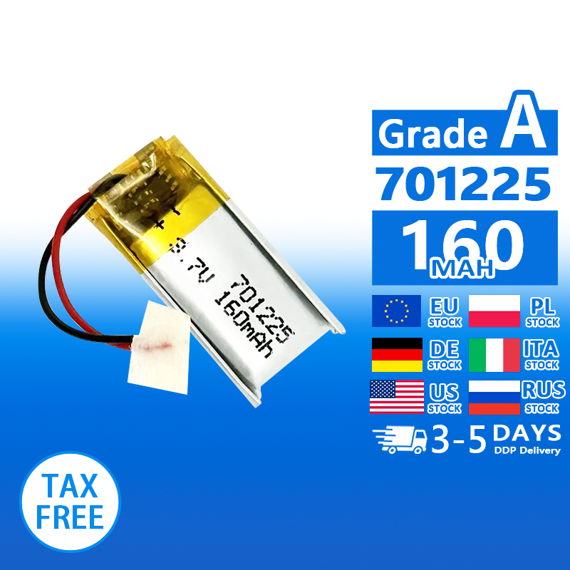 Pouch Lithium Ion Batteries 701225 701230 3.7v 160mAh 230mAh