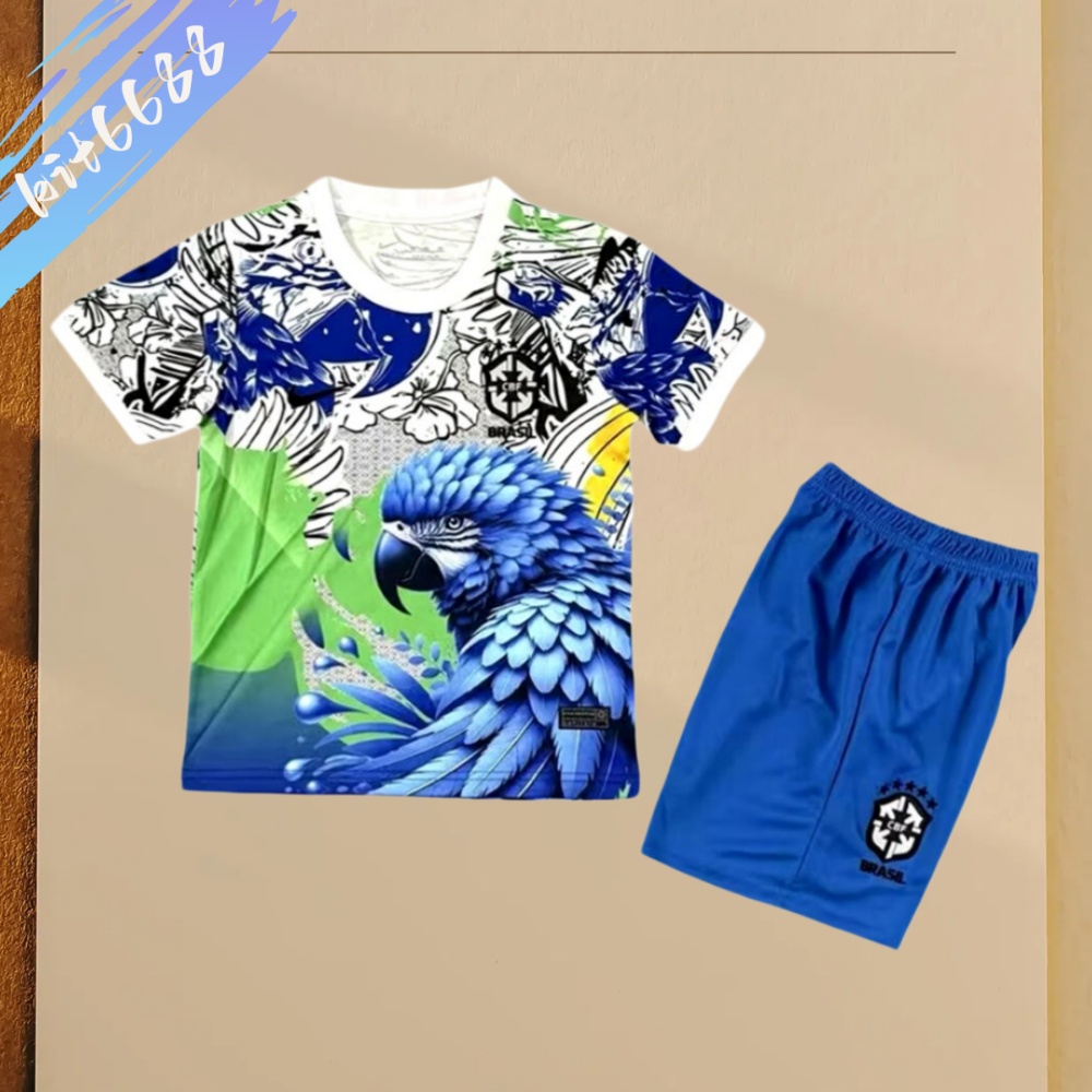 2025/2026 Brazilian Special Edition Football Shirt (Kids Kit socks ）