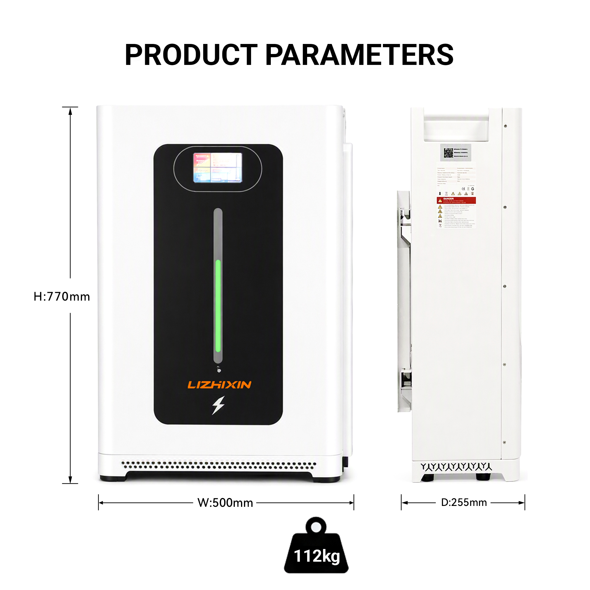 51.2V 300Ah 15.36KWH Floor standing Battery