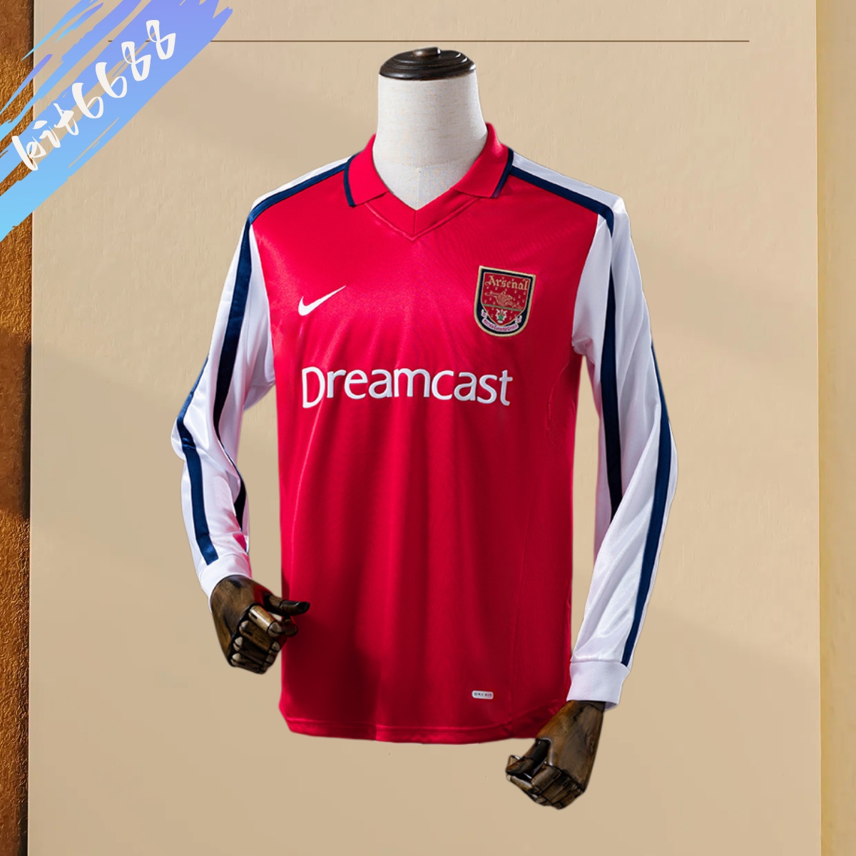01/02 Arsenal Home  Retro Long Sleeve Football Shirt