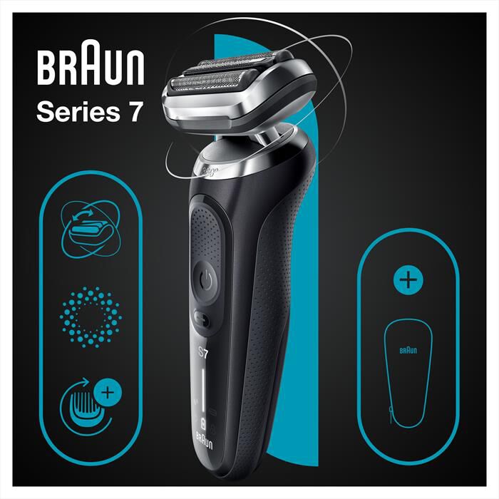 BRAUN - Rasoio Elettrico Uomo SERIES 7 71-N1000S Flex 360°-NERO