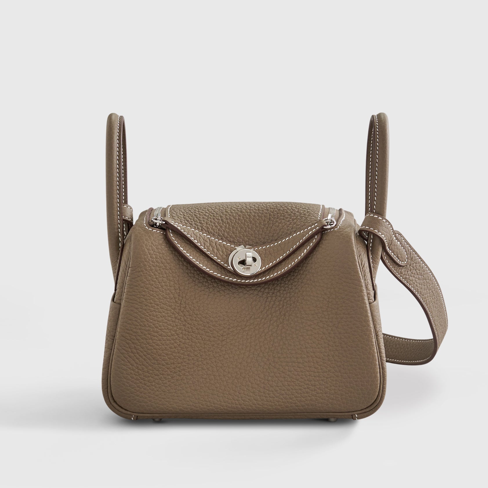 Hermès Lindy 20 Clemence Etoupe Palladium Hardware