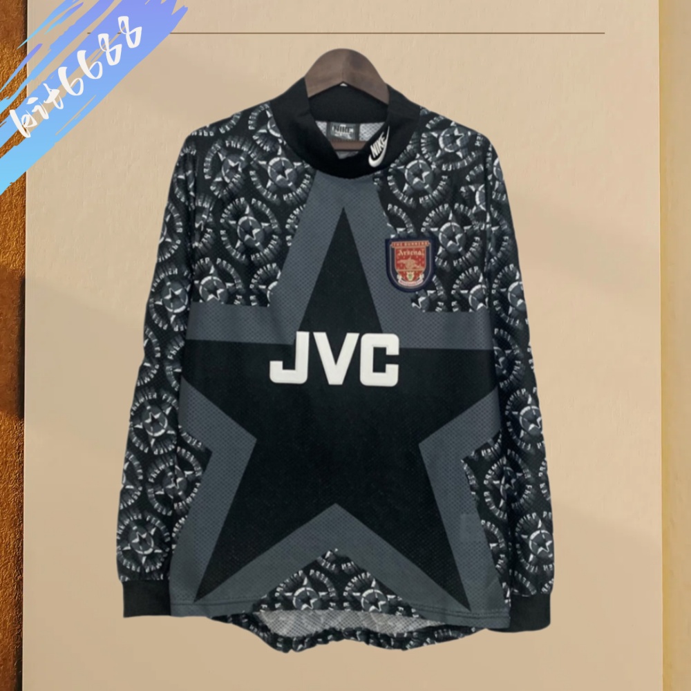1994/1995 Arsenal Goalkeeper Retro  Football Shirt (Vintage Long Sleeve)
